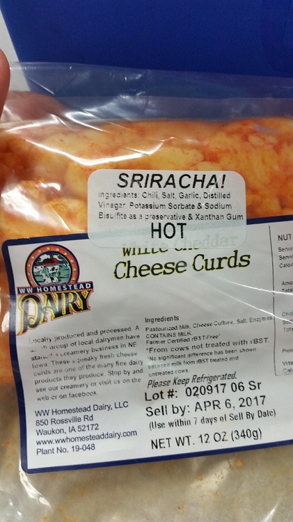 Sriracha white cheddar cheese curds - Keto in the wild - Ketogenic Forums