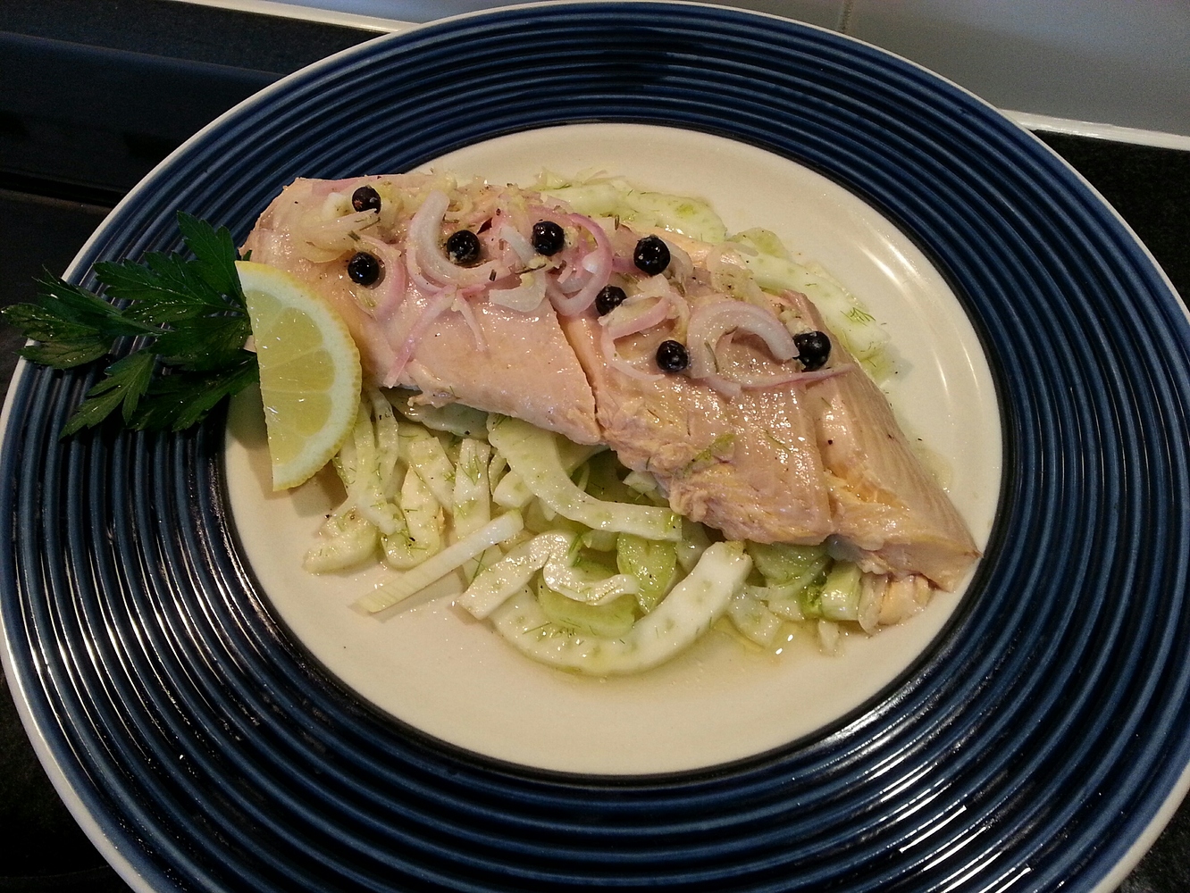 Baked Arctic Char with Fennel Salad