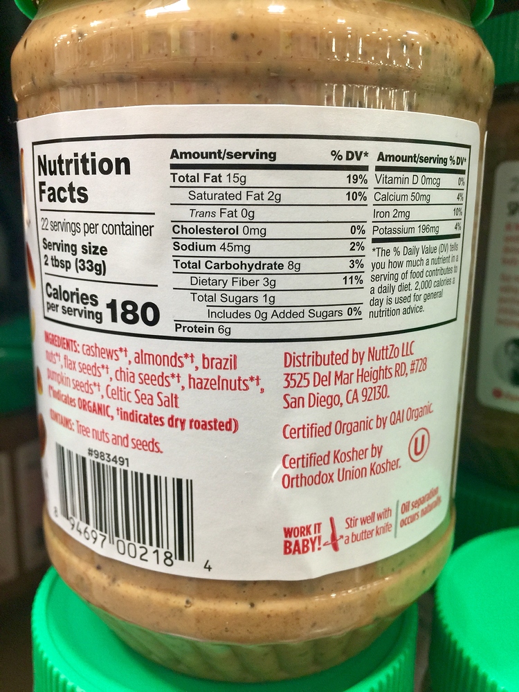 NuttZo 7 nut and seed butter Keto in the wild Ketogenic Forums
