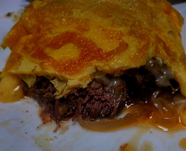 Steak omelette