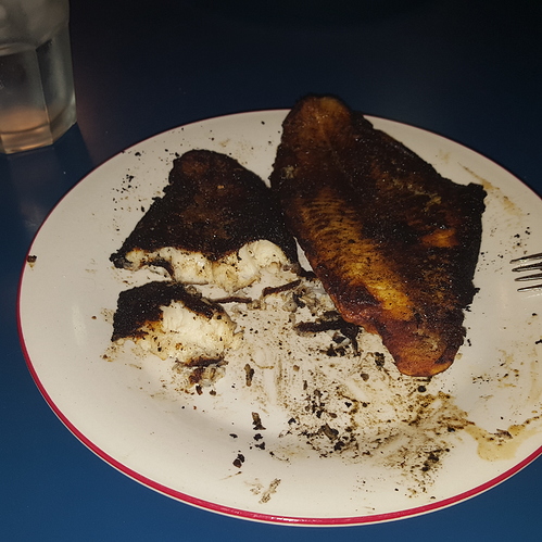 blackened