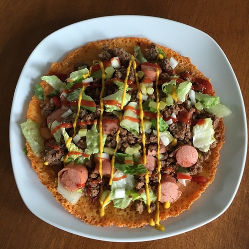 4th of July Pizza on 100% Cheddar Cheese Crust {Grain-Free, Keto, Low Carb}