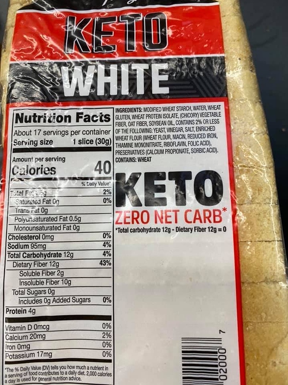 Franz "Zero Net Carb" Keto Bread Food Ketogenic Forums