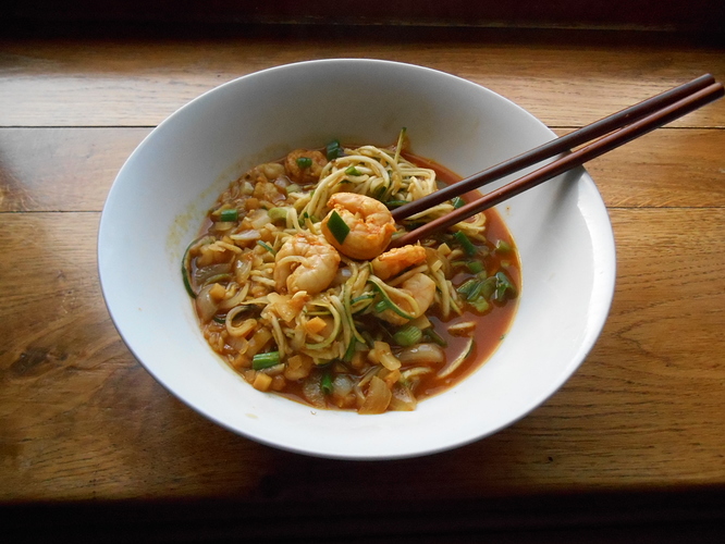 Spicy Prawns & Zoodles