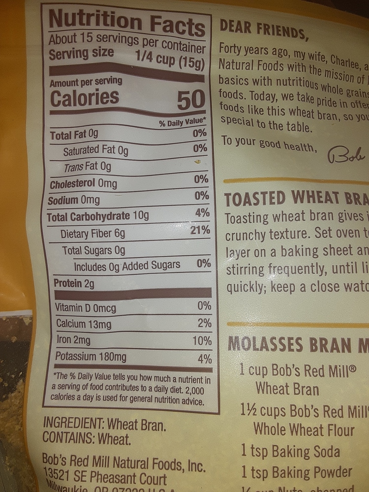 Wheat bran Food Ketogenic Forums