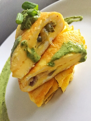 Cilantro Sauce Omlette