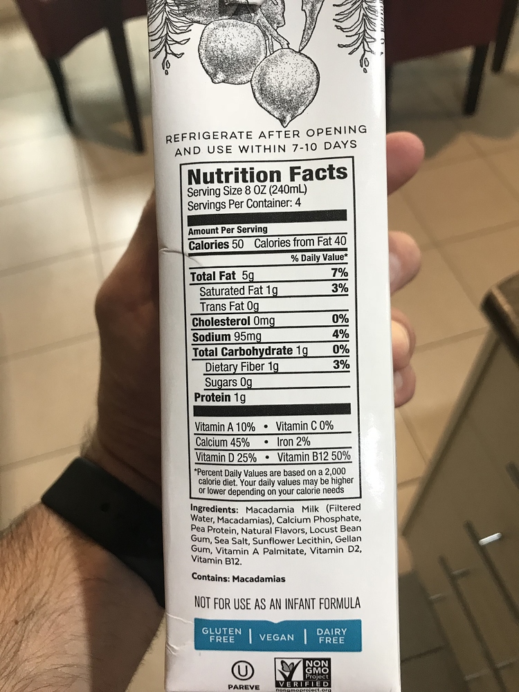 Macadamia nut milk! What do you think? Food Ketogenic Forums