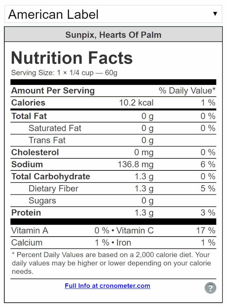 Hearts of Palm Sauce Vegetables Ketogenic Forums