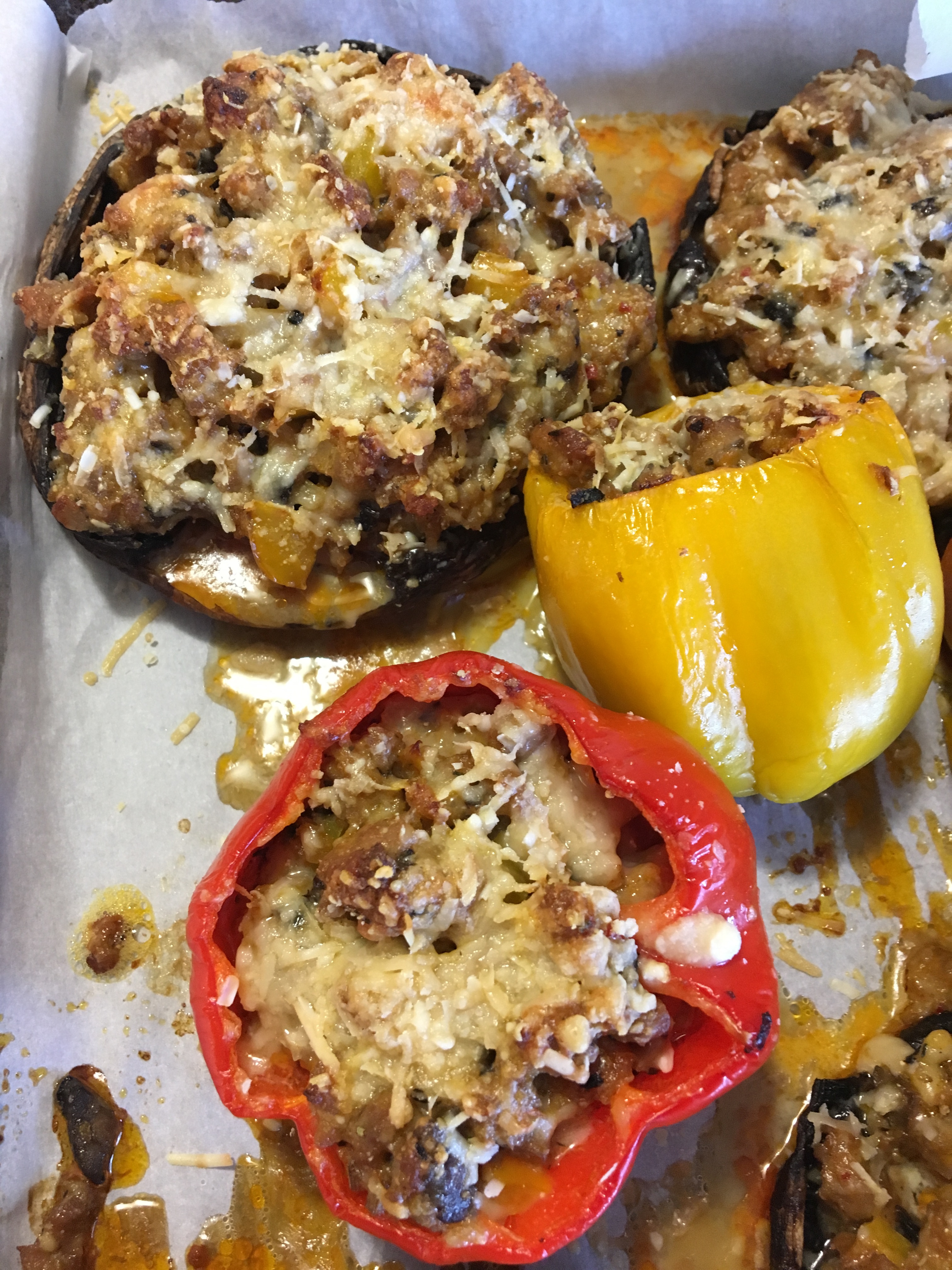 Italian Sausage Stuffed Portobello Mushrooms - recipes ...