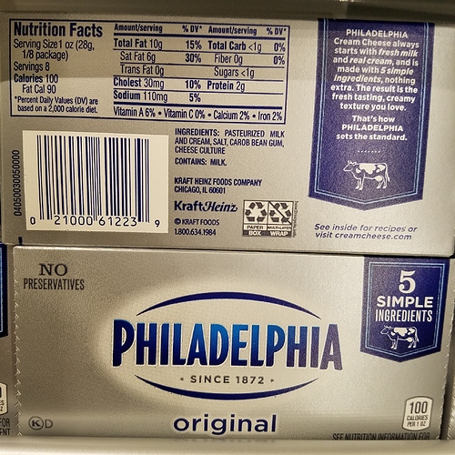 CreamCheeseNutrition