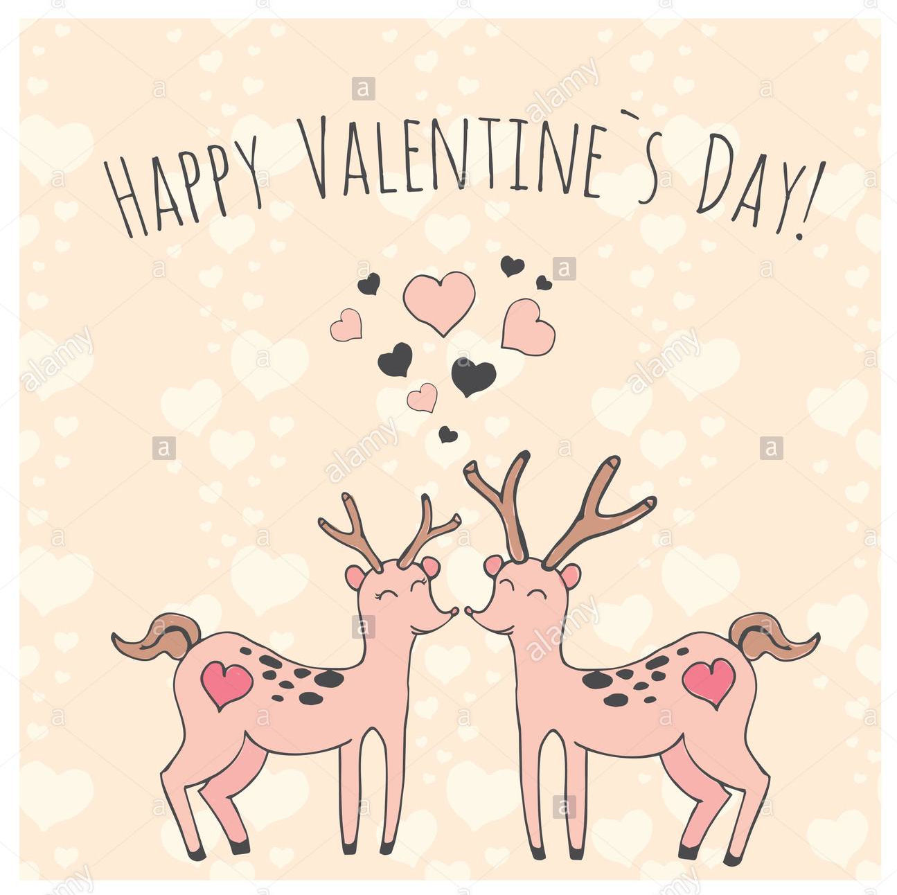 couple-of-deer-with-hearts-valentines-day-vector-illustration-P48YM7