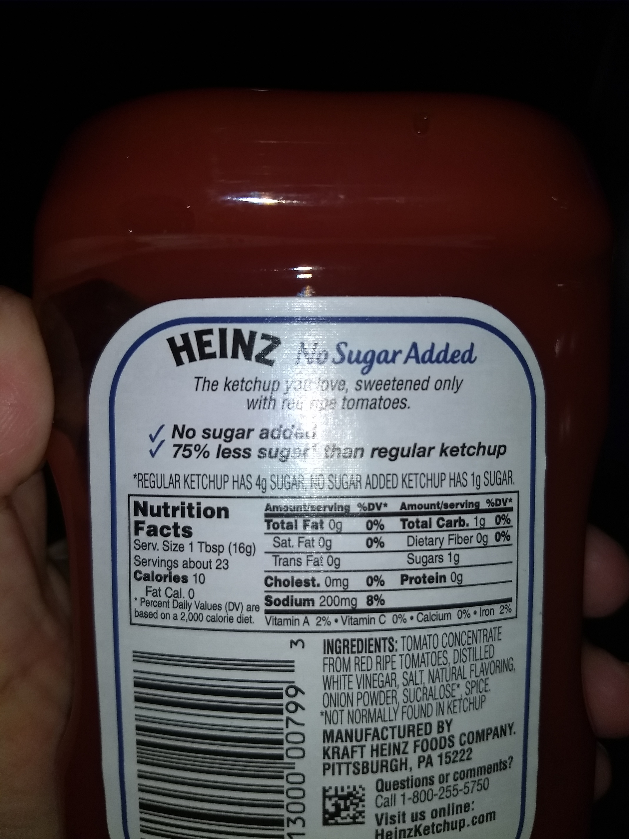 Heinz Sugar Free Ketchup Nutrition Facts Nutrition Ftempo